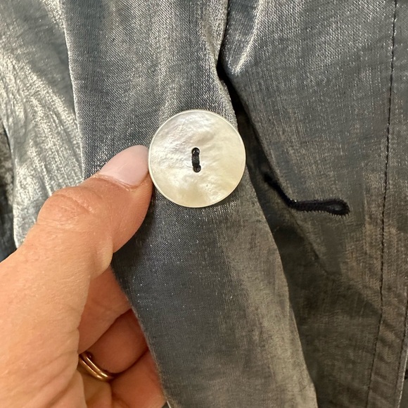 Vintage Metallic Trench Coat - Picture 6 of 6